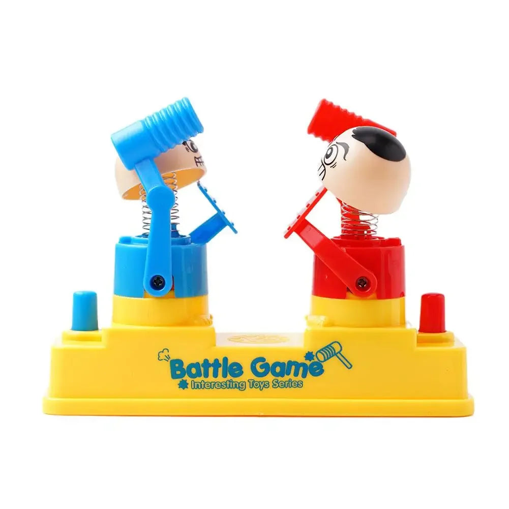 Mini Children's Head Knocking Little Man Fighting Red and Blue Attack and Defense Twin Parent Child Finger Fighting Game Machine